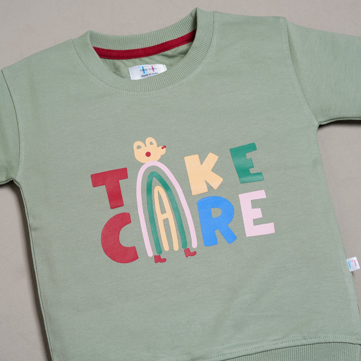 Take Care Printed Sweat Shirt