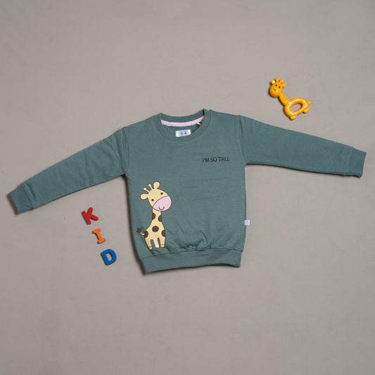 Giraffee Print  Sweat Shirt