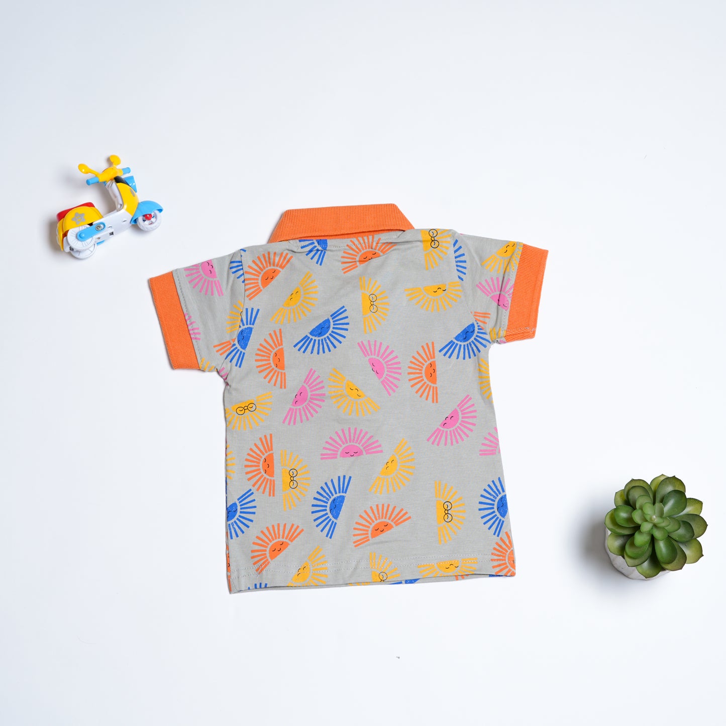 Sunrise Printed Polo T-Shirt