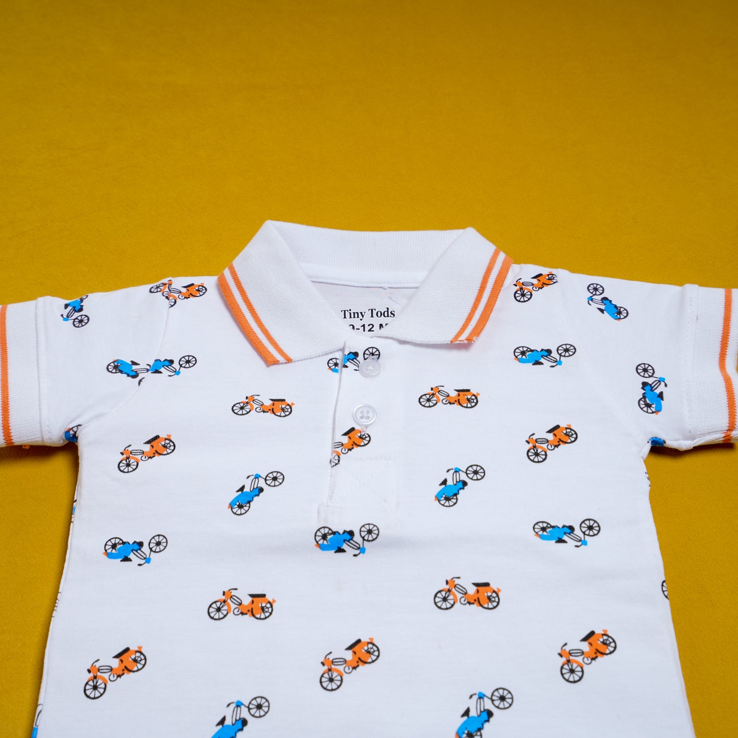 Bicycle Printed Polo T-Shirt